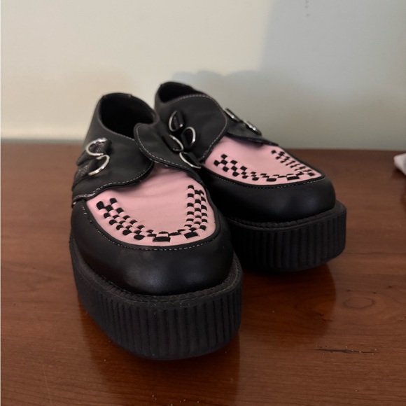 T.U.K | Shoes | Tuk Black And Pink Platform Creepers | Poshmark display picture 1